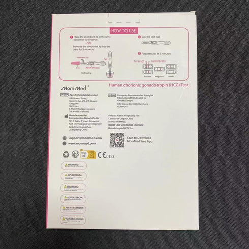 MomMed Pregnancy Test - 5 HCG Home Pregnancy Midstream Test for Early Detection, High Sensitivity