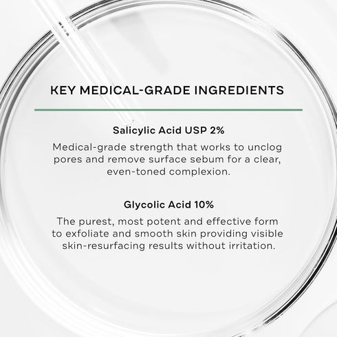 Replenix Gly-Sal Clarifying Acne Pads, 60 Count, Medical-Grade Glycolic Acid & 2% Salicylic Acid