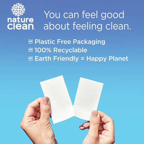 Nature Clean Non-Toxic Laundry Detergent Sheets, Unscented, 32 Counts, Eco Friendly