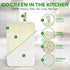 Pack 6 AIRNEX Natural Loofah Sponges for Dishes - of Plastic Free Loofah Kitchen Sponges with Cellulose Core & Cotton