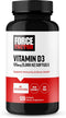 FORCE FACTOR Vitamin D3 5000 IU Softgels - 120 High-Potency Softgels for Immunity & Bone Health, No Preservatives