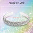 Waydress 4 Pieces Rhinestone Headband, Glitter Sparkly Hairbands for Women Girls Hair Accessories