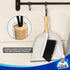 MR.SIGA Portable Dustpan and Brush Set, Cleaning Brush and Dustpan Combo with Bamboo Handle