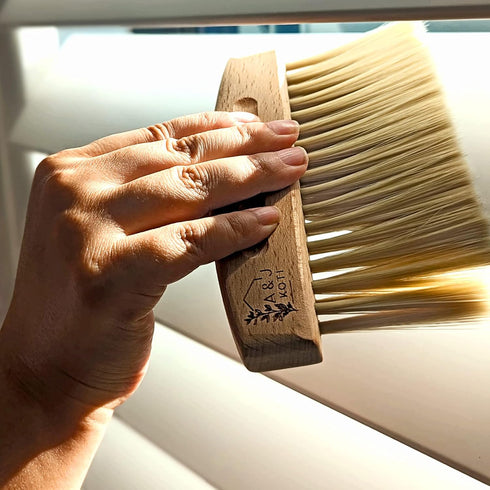 A&J Koti Table Crumb Sweeper - Mini Metal Dustpan and Hand Brush Combo Set for Home and Kitchen