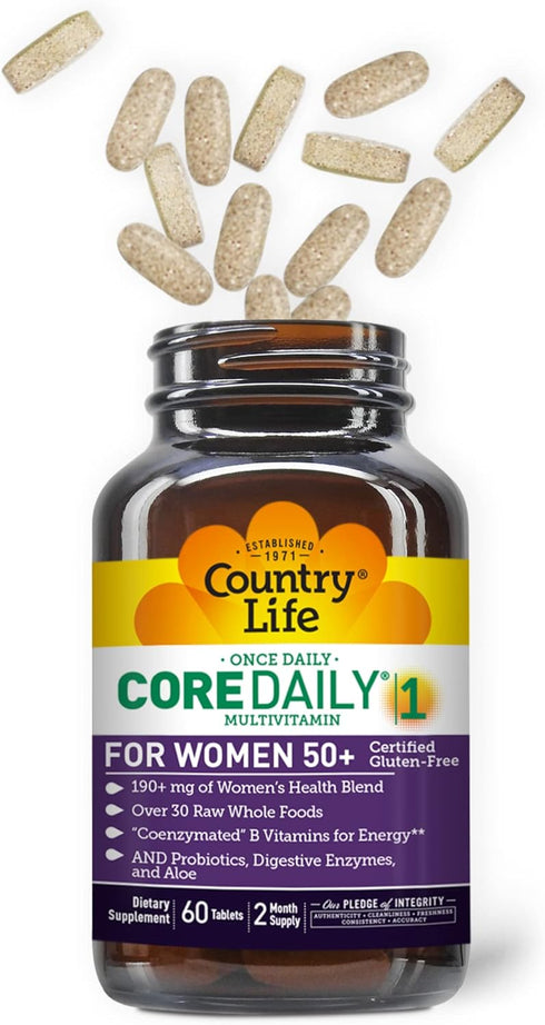 Country Life CORE Daily-1 for Women 50+, Multivitamin, Complete Daily Nutrition