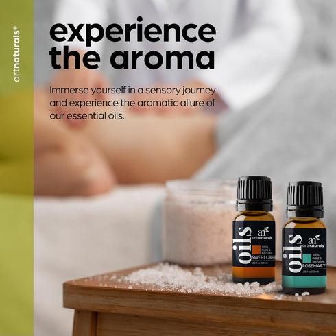ArtNaturals Top-6 Essential Oil Set - 100% Pure - 6 x 10ml Bottles - Premium Gift Set for Aromatherapy