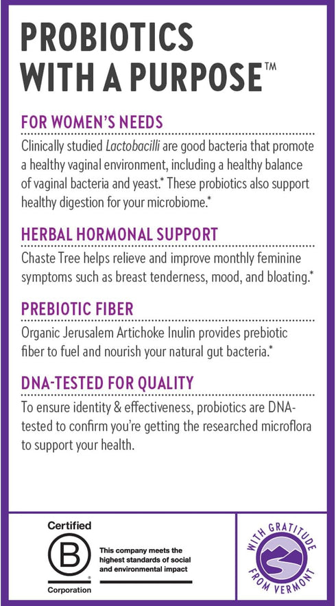 New Chapter Probiotics for Women - 30 ct (1 Month Supply), Daily Probiotic with Prebiotics for Vaginal Health