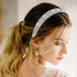 Sibba Rhinestone Wide Headband, Fancy Jeweled Bling Hair Band, Bridal Wedding Headpiece for Women