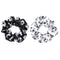 Soccer Cheer Stain Hair Scrunchies, 2Pcs Football Print Silk Hair Ties for Girls, Ponytail Holder Hair Accessories