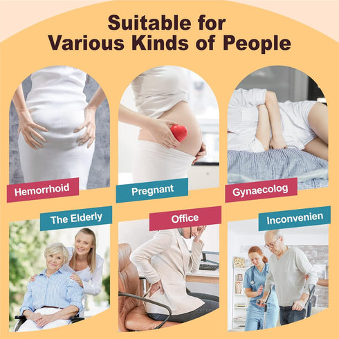 Sitz Bath for Hemorrhoids, Perineal Soaking Bath for Toilet Seat, Collapsible with Storage Bag for Postpartum Care
