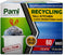 PAMI Recycling Tall 13-Gallon Kitchen Drawstring Trash Bags, Clear, 60 Pack, Extra-Strong Plastic Liners