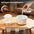 Missfly 300ml 360 Cloud Shape Cool Mist Humidifier Diffuser, Rotatable, Quiet Auto Safety Shutoff, Easy Refill Home