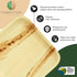 Disposable Palm Leaf 3.5" Round Mini Bowl, 25 pcs Dipping Bowls, All Natural and Biodegradable