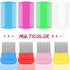 Maitys 8 Pieces Flea Lice Combs, Double Sided Lice and Nit Removal Hair Grooming Comb for Humans Pets (Pink, Light