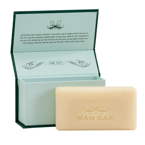San Francisco Soap Company Siberian Fir Fragrance Man Bar, Hydrating, Made in the USA