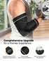 Elbow Compression Sleeve 2 Pack, High Elastic Brace for Tendonitis and Tennis Elbow, Pain Relief for Women & Men, Black
