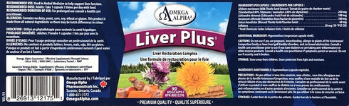 Omega Alpha Liver Plus Liver Healthy Support Formula, 90 Veg Capsules