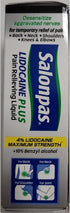 Salonpas LIDOCAINE Plus Liquid, Pack of 4