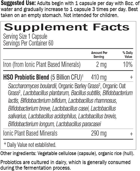 Garden of Life Whole Food Probiotic Supplement, Primal Defense Ultra, 60 Vegetarian Capsules