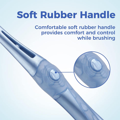 Medium Toothbrushes for Adults, Whitening Toothbrush with Spiral Medium Bristles for Smoke Tea Coffee Stain, Deep