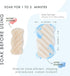 Konjac Body Sponge (2 Pack), 100% Natural & Microplastic Free, Non-Toxic, Biodegradable, Eco-Friendly Packaging