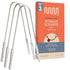 MasterMedi 100% Stainless Steel Tongue Scraper for Adults, Easy to Use Tongue Cleaner for Oral Hygiene (SS Pack of 3)