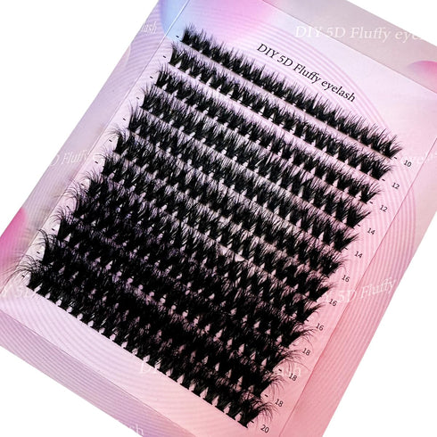 HBZGTLAD 280 Bundles Mink Eyelashes, 50D/60D/80D/100D/110D/150D, 3D Russia Volume Individual Eyelash Cluster Makeup