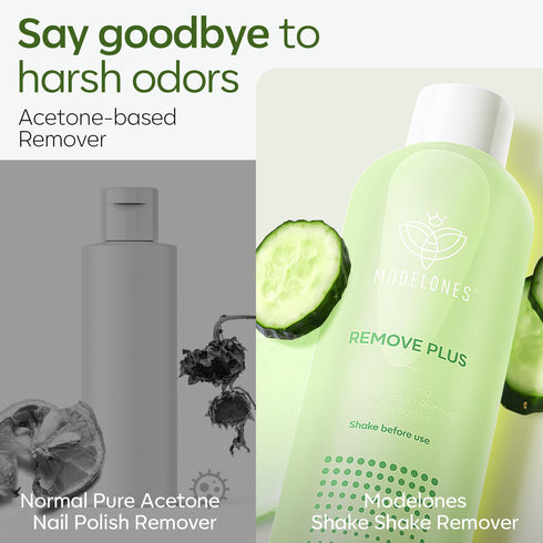 Modelones Acetone Nail Polish Remover, Professional Gel Polish Remover, Nail Glue Remover with Jojoba Oil for Nail