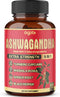 Ashwagandha Supplement Capsules, 90 Count with Ginger Root, Turmeric, Rhodiola Rosea & Black Pepper