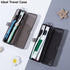 Yeeco Transparent Black Toothbrush Case 2 Packs, Portable Travel Size Holder for 2 Toothbrushes, 7.87 x 2.36 x 1.18