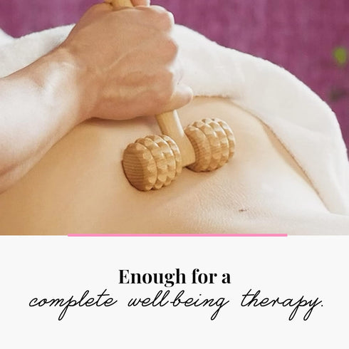 Set tuuli Wooden Massage Roller - Maderotherapy Massage Stick Relaxing Muscles, Self-Care - Wood Roller Massager