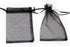 100Pcs Black Organza Bags, 4x6 Inch Sheer Drawstring Halloween Party Gift Bags for Jewelry Candy Pouches