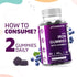 Vitamatic Iron 65 mg Gummies - 60 Vegan Gummies with Vitamin C, Great Tasting Iron Supplement for Women & Men