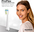 AquaSonic Proflex Replacement Brush Heads, Compatible with Many AquaSonic Toothbrush Handles, 3 Pack, White