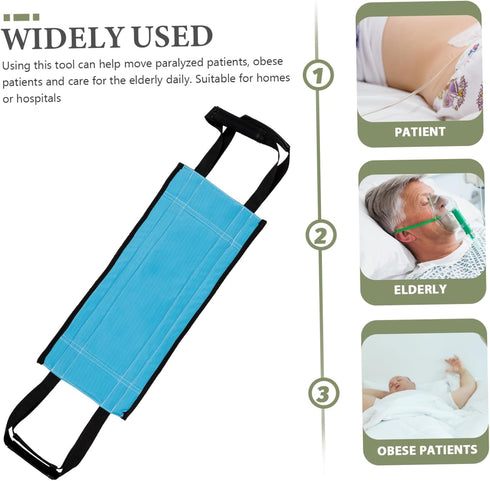Portable Patient Lifting Strap for Elderly Care Reusable Moving Band Handles Transfer Aid for Seniors and Disabled