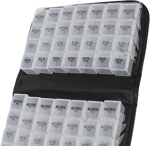 Zoeyilan 14 7 Pcs Weekly Monthly Pill Organizer, Big Compartment Pill Case, Day Pill Boxes and Organizer for Fish Oil