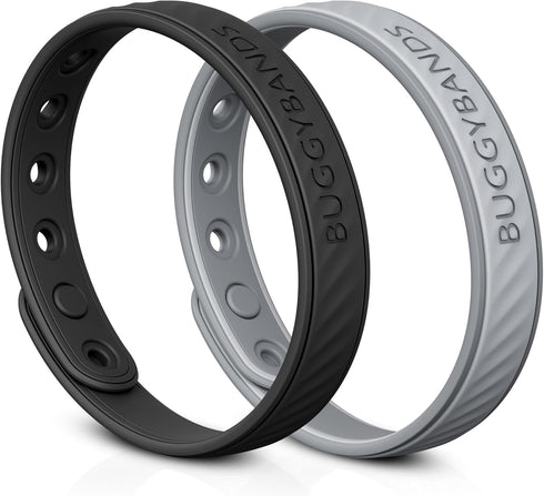 Mosquito Repellent Bracelets, 2 Pack Silicone Bands with DEET Free, Natural & Waterproof for Kids