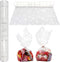 AnapoliZ Christmas Cellophane Wrap Roll, 100’ Ft. Long X 16” Wide, Crystal Clear with Snowflakes