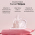 MCoBeauty Everyday Face Wipes 25 Pack, Double Sided, Travel-Friendly with Vitamin C, Aloe Vera, Vegan