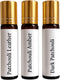 Patchouli Essential Oil Set, 3 Fragrances, Leather, Amber and Dark Scents, All-Natural