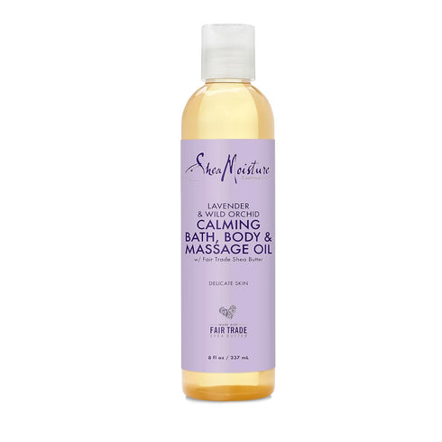 SheaMoisture Bath, Body and Massage Oil, Lavender Wild Orchid, 8 oz