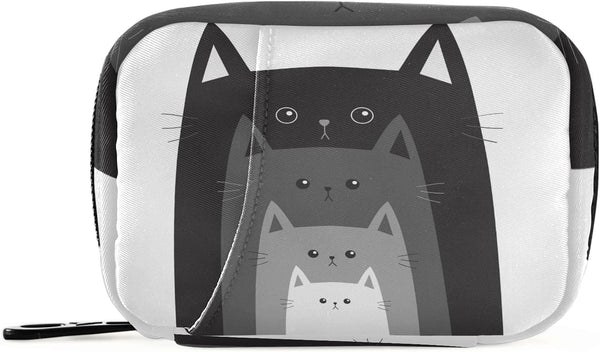 Naanle Funny Cats in Row Pill Box 7 Day Pill Case Travel Pill