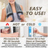 Microwave Heating Pad for Neck and Shoulders, 33 x 5" Moist Heat Pack, Reusable Herbal Nature Calming Portable Grey
