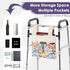 15"x11.5" TOGETRUE Walker Bag, Handy Walker Basket with Water Cup Holder, Walker Accessories Storage Bag for Folding