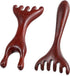Xinjoduz 2 PCS Wood Head Massager Scalp Stress Relax, Therapy Comb Scratcher Massager