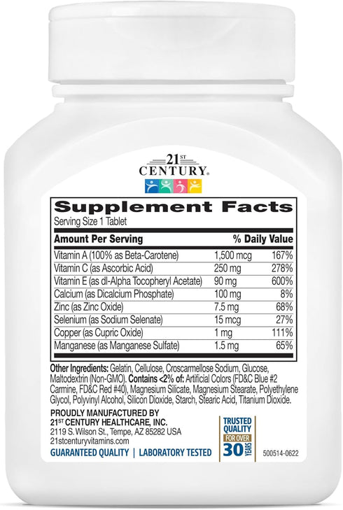 21st Century Ace Antioxidant Tablets, 75 Count