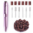 MelodySusie Portable Electric Nail Drill PC120B Compact Efile Kit for Acrylic Gel Nails, Purple
