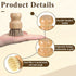 Lyksgir 7 Set, Pcs Bamboo Scrub Brushes Kitchen Dishwashing Scrubber with Natural Sisal/Palm Bristles, Round Mini Dish