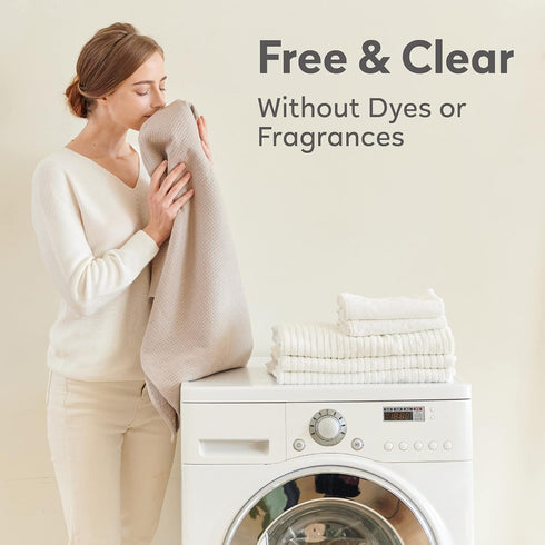 Orange House Liquid Laundry Detergent, Free and Clear, 135.3 Fl Oz, Natural Clean with Orange Oil, HE & Standard