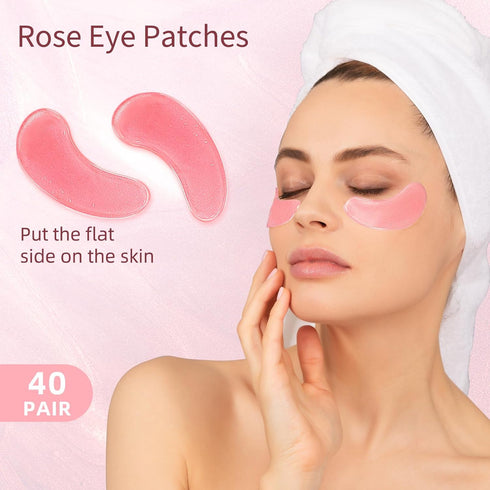 Under Eye Patches, 40 Pairs Eye Mask for Dark Circles, Puffy Eyes, Wrinkles, Eye Treatment Skin Care for Men & Women